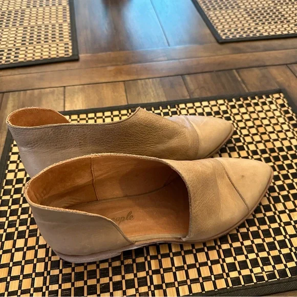 Free People Beige Leather Flats - Picture 5 of 12